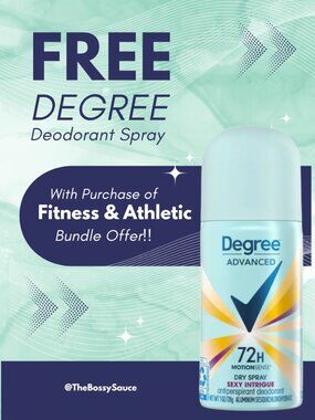 🏃‍♀️ FREE Degree Travel Spray Deodorant with Activewear Purchase